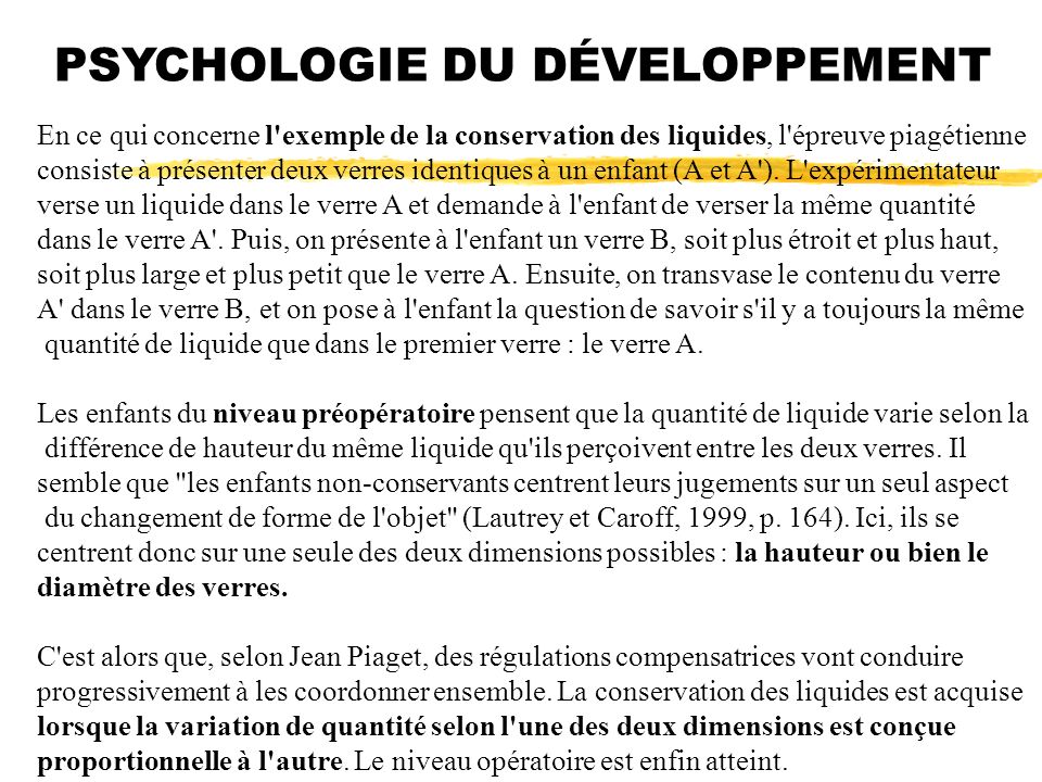 PSYCHOLOGIE DU D VELOPPEMENT ppt t l charger